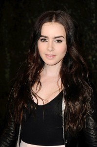 Lily Collins at Chanel and Charles Finch Pre-Oscar Dinner