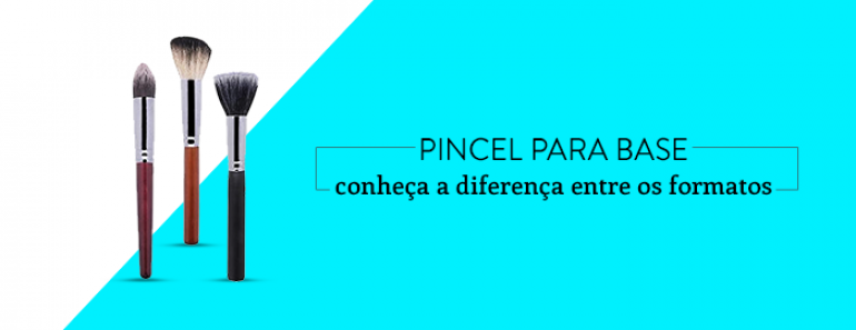 Pincel para base: conheça a diferença entre os principais formatos