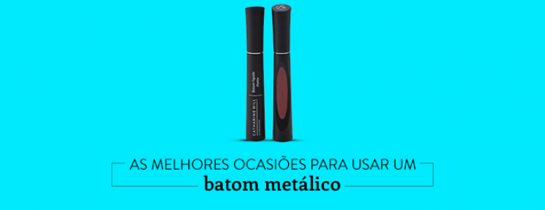 As melhores ocasiões para usar um batom metálico