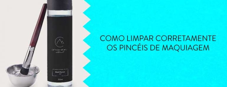 Como limpar corretamente os pincéis de maquiagem?