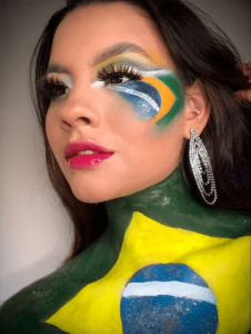  Maquiagem da bandeira do Brasil
